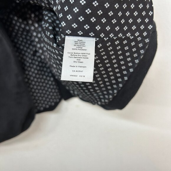 Talbots ladies aberdeen blazer black 10 minimalist career capsule dark academia - Picture 4 of 11